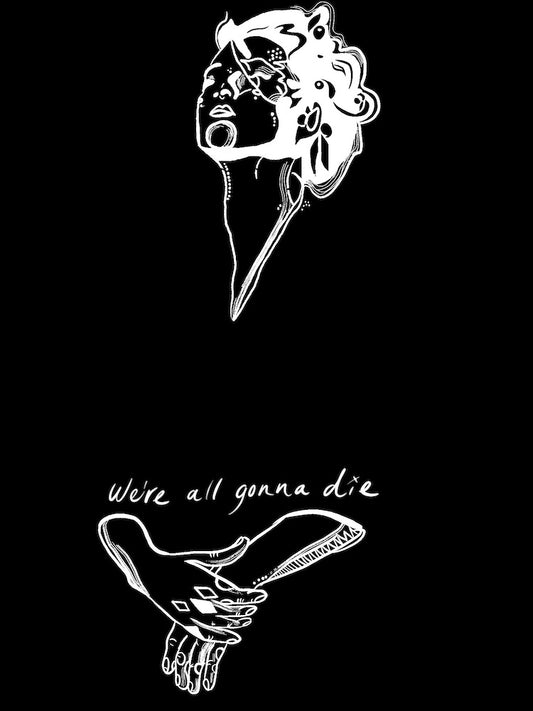 Amanda Palmer We Are All Going To Die T-Shirt w/Dateback
